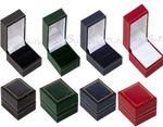 Ring Box Leatherette Ring Boxes RED, GREEN, BLACK, BLUE , 