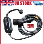 3 Pin Electric Vehicle Car Charger Portable 13A EV Charging Cable Type 2 UK