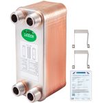 VEVOR  Brazed Plate Heat Exchanger 30 Plate Heat Exchanger for Heating