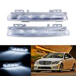 Pair LED DRL Daytime Running Light For Mercedes Benz W204 W212 R172 C204 A207