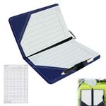 YEVON Golf Scorecard Holder Set– PU Leather Waterproof One Size, Black+Blue 