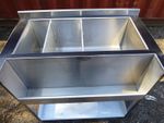Slimline Cocktail Bar Station, Stainless, Fully Insulated Freestanding Ice Well 