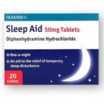 Numark One a Night Sleep Aid 50mg - Nytol Alternative - 20 Tablets