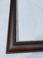 Vintage Carved Floral Ornate Brown Wood Antique Style Picture Frame 90cm x 70cm