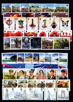 JERSEY  2014   COMMEMORATIVES  COMPLETE YEAR SET:  -  14  SETS + 10M/S   MNH