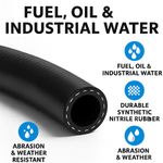 SAE J30 R6 Reinforced Rubber Hose Flexible Pipe Tube Fuel Petrol Oil Diesel 5 m