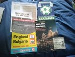 ENGLAND v BULGARIA v ENGLAND ×3 = 1979 EUROPEAN CHAMPIONSHIP  + 1968 + TICKET +