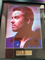 George Michael/Wham Autographed Original Framed Photo Print (Signature Shown)