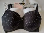 Mothercare Nursing Bras 2 Pack Blooming Marvellous Feeding Bras UK 32 B C D DD F