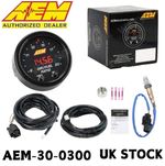 AEM X-Series Wideband UEGO AFR Sensor Gauge 30-0300 LSU 4.9 Controller Kit