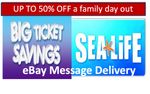 4 x ALMOST FREE TICKETS 🎉 SeaLife Sea Life Center BIRMINGHAM   EXPIRES 30/06/26
