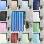 Shower Curtain Waterproof Polyester Fabric Bath shower With Ring Hooks 180x 80CM