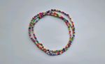 3 Pcs Extra Large Anklet Ladies Ankle Bracelet 12 inch Stretchy Seed Bead Dainty