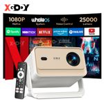 4K Smart Projector HD LED WiFi Bluetooth HDMI Android Home Theater 25000 Lumen