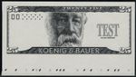 Border Piece Test Note KBA - "Jules Verne" 25 US Dollar Spceimen Proof