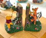 Disney Store Winnie the Pooh Figurine Bookends Set - Pooh, Tigger & Eeyore