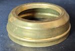 NOS brass oil lamp collars - sold individually - 43 mm base, 30 mm opening