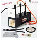DEVIL-FORGE DFPROF3+2D Gas Propane Forge Farrier Burner Furnace +Tongs EU (NEW)