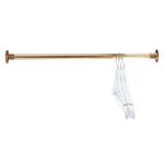 Vintage Industrial Urban Brass Clothes /Coat Rail Wall to Wall Pipe Fittings