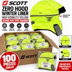 JOBLOT 100 X Scott Safety Zero Hood Thinsulate Hi Vis Winter Safety Helmet Liner