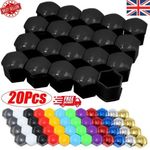 17mm/19mm/21mm 20Pcs Alloy Wheel Nut Bolt Covers Caps Universal Set For Any Car