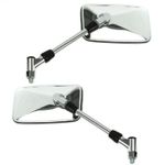 Pair of mirrors fits Yamaha FZX750 SR125 250 VMX-12 XJR1200 1300 XVZ XS XV Chrom
