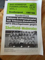 Bad Honnefer V Sheffield Wednesday 1987/88 Opening Of New Stand L20