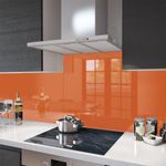 Glass Splashbacks Orange and Glass Upstands - Made By Premier Range