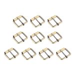 10Pcs 1.26 Inch (32mm) Metal Roller Buckle Belts Hardware Bronze