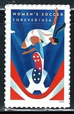 Mint US Women's Soccer Forever Single Stamp,Scott# 5754, (MNH)