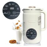 8-in-1 1.2L Nut Milk Maker Stainless Steel Automatic Almond Soy Oat Milk Machine