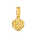 20 HEART SHAPED GOLD PLATED GLUE ON BAILS 16MM CABOCHONS PENDANT JEWELLERY DIY
