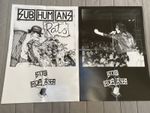 2 x Subhumans posters - Rats + 29:29 Split Vision - A2 Size - Anarcho Punk