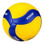 Mikasa V200W Official FIVB Volleyball Size 5 InOutdoor Games Leather Sport Ball