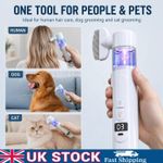 2 in 1 Pet Combs,Electric Pet Flea Comb-Rechargeable Detangling Brush&Lice Comb