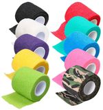 TATTOO GRIP TAPE ROLLS ELASTIC BANDAGE WRAP SELF-ADHESIVE GRIP COVER 5CM x 4.5M