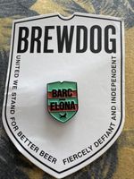 Brewdog Barcelona Pin Badge New on Card
