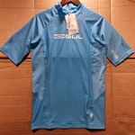Gul Men’s Rash Vest Short Sleeve Blue Swim Top Quick Dry Stretch VGC Surf Top