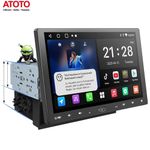 ATOTO 10.1" Android Floating 1 DIN Car Stereo Wireless Android Auto GPS GenAI FM