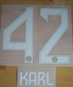 FC Bayern Munich Flock Karl 42 Home 2025/26 Size Fits 164 -XXXL