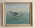 Original Tony Woollett Painting Short Sunderland WWII RAF Flying Boat