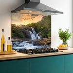 Printed Glass Kitchen Splashback 6mm Toughened Heat Resistant Hob Design No 2089