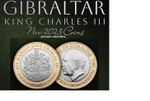 Gibraltar 2023 Two Pound £2 Coin King Charles III - God Save The King