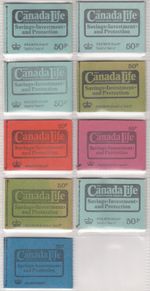 GB. Stitched Canada Life Booklets Pre Decimal
