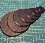 Various Round Bases 25mm to 90mm For Warhammer 40k, D&D, Miniatures, Wargaming