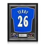 John Terry Signed Chelsea 2000 Home Football Shirt. Superior Frame