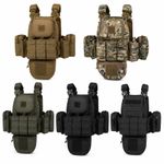 Plate Carrier Tactical Vest MOLLE Multicam Quick Release Airsoft Pouches Kit UK