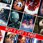Star Wars Movie Posters Classic Cinema Poster Print Vintage Wall Art A4 A3 A2