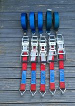5 Pull Down Ratchets & Straps/ 5 Ton / Load Security/ Cargo/ HGV/ Lashings / C