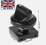 4-Position 3-Speed Fan Selector Rotary Switch Governor with Knob 13AMP 120V-250V